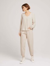 Blouse with LENZING™ ECOVERO™ - Women - cold beige Blouse with LENZING™ ECOVERO™ - Women - cold beige - 3 - TOM TAILOR Denim