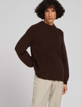 Stehkragen Pullover mit Raglanärmeln - Frauen - java dark brown melange Stehkragen Pullover mit Raglanärmeln - Frauen - java dark brown melange - 5 - TOM TAILOR