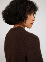 Stehkragen Pullover mit Raglanärmeln - Frauen - java dark brown melange Stehkragen Pullover mit Raglanärmeln - Frauen - java dark brown melange - 9 - TOM TAILOR