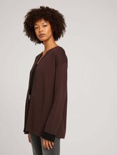Zweifarbiger Cardigan - Frauen - java dark brown Zweifarbiger Cardigan - Frauen - java dark brown - 5 - TOM TAILOR