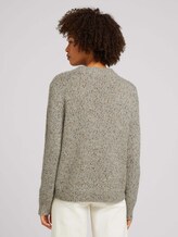Melierter Pullover mit recyceltem Polyester - Frauen - cold beige melange Melierter Pullover mit recyceltem Polyester - Frauen - cold beige melange - 2 - TOM TAILOR