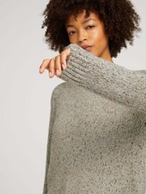 Melierter Pullover mit recyceltem Polyester - Frauen - cold beige melange Melierter Pullover mit recyceltem Polyester - Frauen - cold beige melange - 9 - TOM TAILOR