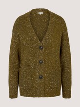 Melierter Cardigan mit recyceltem Polyester - Frauen - khaki olive melange Melierter Cardigan mit recyceltem Polyester - Frauen - khaki olive melange - 7 - TOM TAILOR