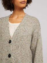 Melierter Cardigan mit recyceltem Polyester - Frauen - cold beige melange Melierter Cardigan mit recyceltem Polyester - Frauen - cold beige melange - 9 - TOM TAILOR