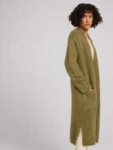 Langer Cardigan in Melange Optik - Frauen - khaki olive melange Langer Cardigan in Melange Optik - Frauen - khaki olive melange - 5 - TOM TAILOR