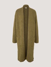 Langer Cardigan in Melange Optik - Frauen - khaki olive melange Langer Cardigan in Melange Optik - Frauen - khaki olive melange - 7 - TOM TAILOR