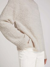 Melierter Pullover mit Stehkragen - Frauen - cold beige melange Melierter Pullover mit Stehkragen - Frauen - cold beige melange - 9 - TOM TAILOR