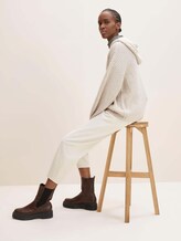 Kurzer Cardigan mit Kapuze - Frauen - cold beige melange Kurzer Cardigan mit Kapuze - Frauen - cold beige melange - 11 - TOM TAILOR