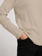 Strukturierter Pullover mit Bio-Baumwolle - Frauen - cold beige Strukturierter Pullover mit Bio-Baumwolle - Frauen - cold beige - 9 - TOM TAILOR