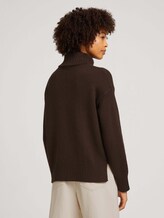 Rollkragenpullover mit Zopfmuster - Frauen - java dark brown Rollkragenpullover mit Zopfmuster - Frauen - java dark brown - 2 - TOM TAILOR