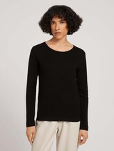 Strukturierter Pullover - Frauen - deep black Strukturierter Pullover - Frauen - deep black - 1 - TOM TAILOR