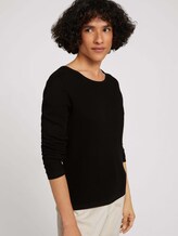Strukturierter Pullover - Frauen - deep black Strukturierter Pullover - Frauen - deep black - 5 - TOM TAILOR