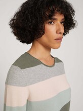 Gestreifter Pullover - Frauen - green colorblock stripe Gestreifter Pullover - Frauen - green colorblock stripe - 9 - TOM TAILOR