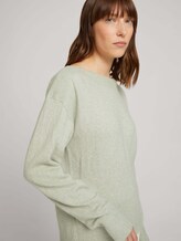 Melierter Pullover - Frauen - soft greyish green melange Melierter Pullover - Frauen - soft greyish green melange - 9 - TOM TAILOR
