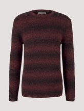 Pullover aus nachhaltiger Baumwolle - Männer - burned red gradient design Pullover aus nachhaltiger Baumwolle - Männer - burned red gradient design - 7 - TOM TAILOR Denim