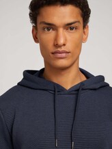 strukturierter Hoodie - Männer - Blueish Grey strukturierter Hoodie - Männer - Blueish Grey - 9 - TOM TAILOR Denim