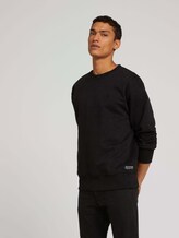 Strukturierter Pullover aus Bio Baumwolle - Männer - Black Strukturierter Pullover aus Bio Baumwolle - Männer - Black - 5 - TOM TAILOR Denim