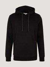 Hoodie mit Kapuze aus nachhaltiger Baumwolle - Männer - Black Hoodie mit Kapuze aus nachhaltiger Baumwolle - Männer - Black - 7 - TOM TAILOR Denim