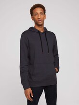 Strukturierter Hoodie mit Kängurutasche aus nachhaltiger Baumwolle - Männer - dark triangle structure print Strukturierter Hoodie mit Kängurutasche aus nachhaltiger Baumwolle - Männer - dark triangle structure print - 1 - TOM TAILOR Denim