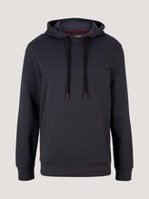 Strukturierter Hoodie mit Kängurutasche aus nachhaltiger Baumwolle - Männer - dark triangle structure print Strukturierter Hoodie mit Kängurutasche aus nachhaltiger Baumwolle - Männer - dark triangle structure print - 7 - TOM TAILOR Denim