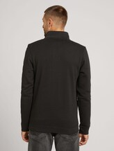 Sweatjacke mit Stehkragen - Männer - Black Sweatjacke mit Stehkragen - Männer - Black - 2 - TOM TAILOR