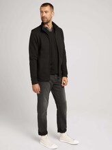 Sweatjacke mit Stehkragen - Männer - Black Sweatjacke mit Stehkragen - Männer - Black - 3 - TOM TAILOR