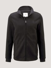 Sweatjacke mit Stehkragen - Männer - Black Sweatjacke mit Stehkragen - Männer - Black - 7 - TOM TAILOR