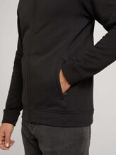 Sweatjacke mit Stehkragen - Männer - Black Sweatjacke mit Stehkragen - Männer - Black - 9 - TOM TAILOR