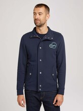 Jacke mit Stehkragen und Knopfleiste - Männer - Sky Captain Blue Jacke mit Stehkragen und Knopfleiste - Männer - Sky Captain Blue - 1 - TOM TAILOR