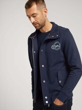 Jacke mit Stehkragen und Knopfleiste - Männer - Sky Captain Blue Jacke mit Stehkragen und Knopfleiste - Männer - Sky Captain Blue - 5 - TOM TAILOR