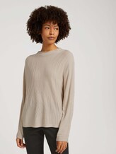 Pullover mit Fledermausärmeln - Frauen - cold beige Pullover mit Fledermausärmeln - Frauen - cold beige - 5 - Mine to five