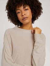 Pullover mit Fledermausärmeln - Frauen - cold beige Pullover mit Fledermausärmeln - Frauen - cold beige - 9 - Mine to five