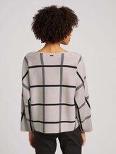 Pullover mit Fledermausärmeln - Frauen - cold beige bold check Pullover mit Fledermausärmeln - Frauen - cold beige bold check - 2 - Mine to five
