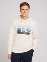 Hoodie with a photo print - Men - soft buttercream Hoodie with a photo print - Men - soft buttercream - 1 - TOM TAILOR