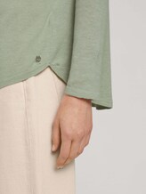 Pullover mit U-Boot Ausschnitt - Frauen - soft greyish green melange Pullover mit U-Boot Ausschnitt - Frauen - soft greyish green melange - 9 - TOM TAILOR Denim
