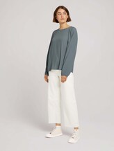 Bluse mit Ballonärmeln - Frauen - grey mint Bluse mit Ballonärmeln - Frauen - grey mint - 3 - TOM TAILOR Denim