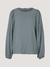 Bluse mit Ballonärmeln - Frauen - grey mint Bluse mit Ballonärmeln - Frauen - grey mint - 7 - TOM TAILOR Denim