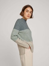 Stehkragenpullover - Frauen - iced mint colorblock Stehkragenpullover - Frauen - iced mint colorblock - 5 - TOM TAILOR Denim