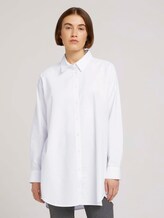 Sustainable cotton shirt - Women - White Sustainable cotton shirt - Women - White - 1 - TOM TAILOR Denim