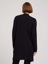 Langer Cardigan aus recyceltem Polyester - Frauen - deep black Langer Cardigan aus recyceltem Polyester - Frauen - deep black - 2 - TOM TAILOR Denim