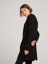 Langer Cardigan aus recyceltem Polyester - Frauen - deep black Langer Cardigan aus recyceltem Polyester - Frauen - deep black - 5 - TOM TAILOR Denim