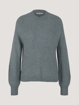 Strickpullover mit Stehkragen - Frauen - grey mint melange Strickpullover mit Stehkragen - Frauen - grey mint melange - 7 - TOM TAILOR Denim