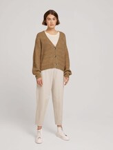 Cardigan aus groben Ripp mit Knopfleiste - Frauen - camel melange Cardigan aus groben Ripp mit Knopfleiste - Frauen - camel melange - 3 - TOM TAILOR Denim
