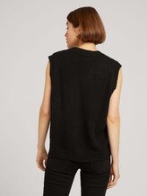 Strickpullunder mit V-Ausschnitt - Frauen - deep black Strickpullunder mit V-Ausschnitt - Frauen - deep black - 2 - TOM TAILOR Denim