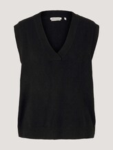 Strickpullunder mit V-Ausschnitt - Frauen - deep black Strickpullunder mit V-Ausschnitt - Frauen - deep black - 7 - TOM TAILOR Denim