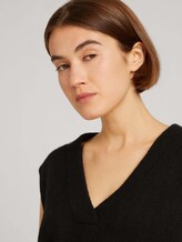 Strickpullunder mit V-Ausschnitt - Frauen - deep black Strickpullunder mit V-Ausschnitt - Frauen - deep black - 9 - TOM TAILOR Denim