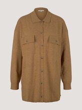 Gestrickte Hemdjacke - Frauen - camel melange Gestrickte Hemdjacke - Frauen - camel melange - 7 - TOM TAILOR Denim