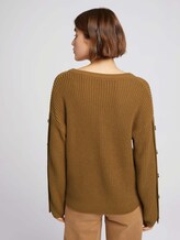 Strickpullover aus nachhaltiger Baumwolle - Frauen - soft camel Strickpullover aus nachhaltiger Baumwolle - Frauen - soft camel - 2 - TOM TAILOR Denim