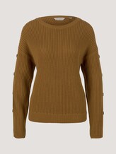 Strickpullover aus nachhaltiger Baumwolle - Frauen - soft camel Strickpullover aus nachhaltiger Baumwolle - Frauen - soft camel - 7 - TOM TAILOR Denim