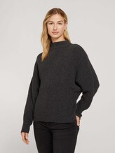 Strickpullover aus recyceltem Polyester - Frauen - Shale Grey Melange Strickpullover aus recyceltem Polyester - Frauen - Shale Grey Melange - 5 - TOM TAILOR Denim